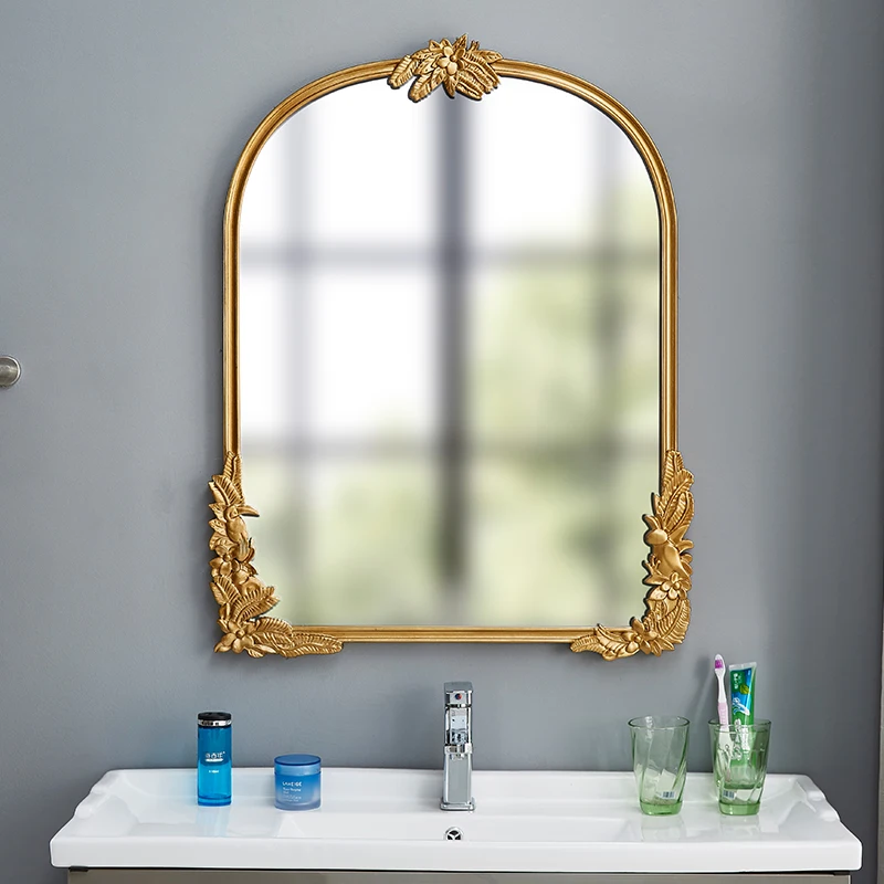 Винтажное резное зеркало для ванной комнаты украшение дома настенное