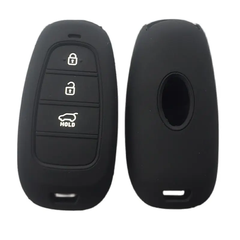 Силиконовый чехол для автомобильного ключа Hyundai Sonata Tucson 2021 2020 2019 3 кнопки