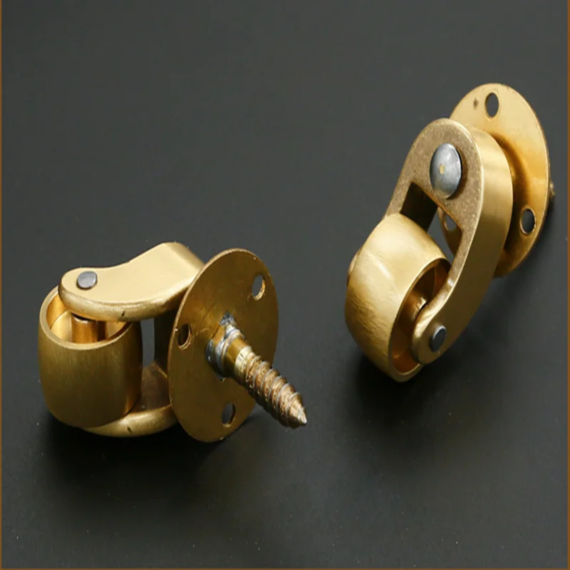 4 шт./лот полированный Твердый латунный ролик для чашки поворотный ролик|Ролики| |
