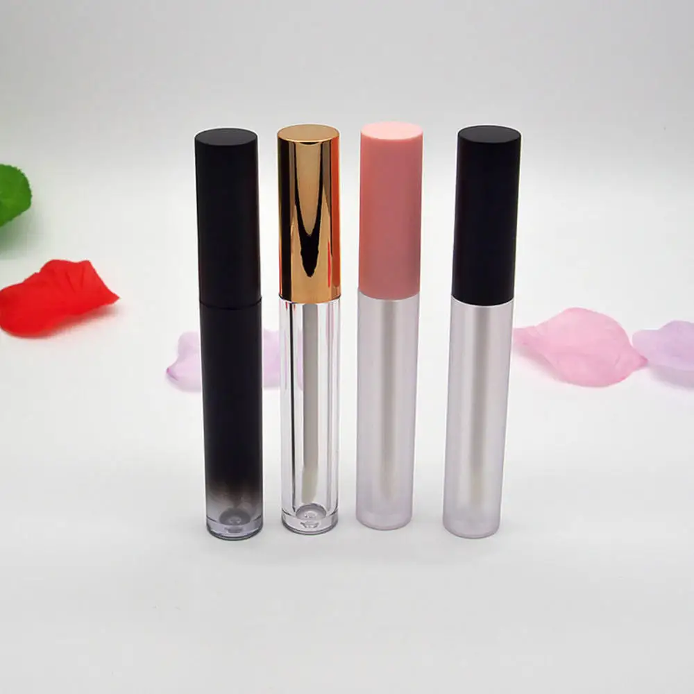 

4.5ml Cute Empty Pink Lip Gloss Tube DIY Plastic Frosted/Clear Liquid Lipstick Container Women Beauty Makeup Tools Accessories