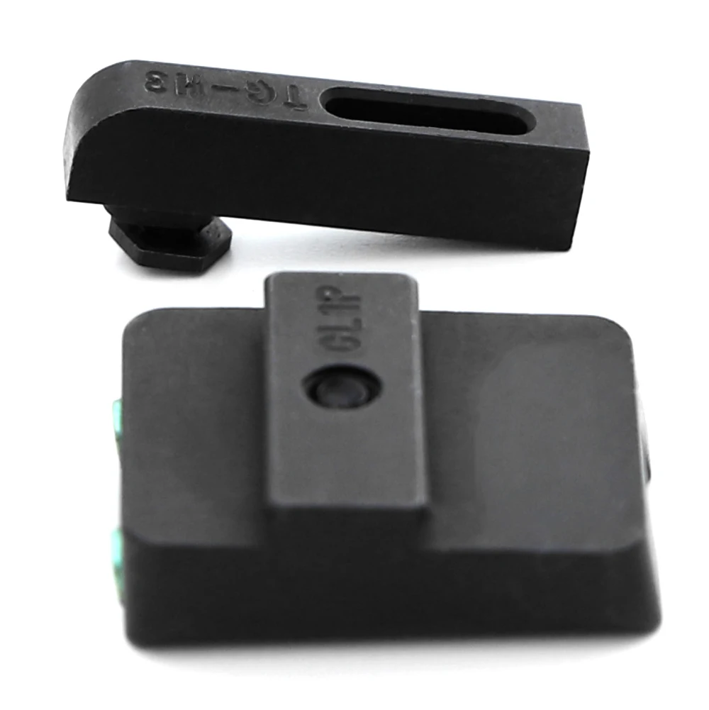 Боевой Нотч задние прицелы фокус-замок для Glock gear настоящий красный зеленый волоконно-оптический передний для Glock 17/17L/19/22/23/24/26/27/33/34/