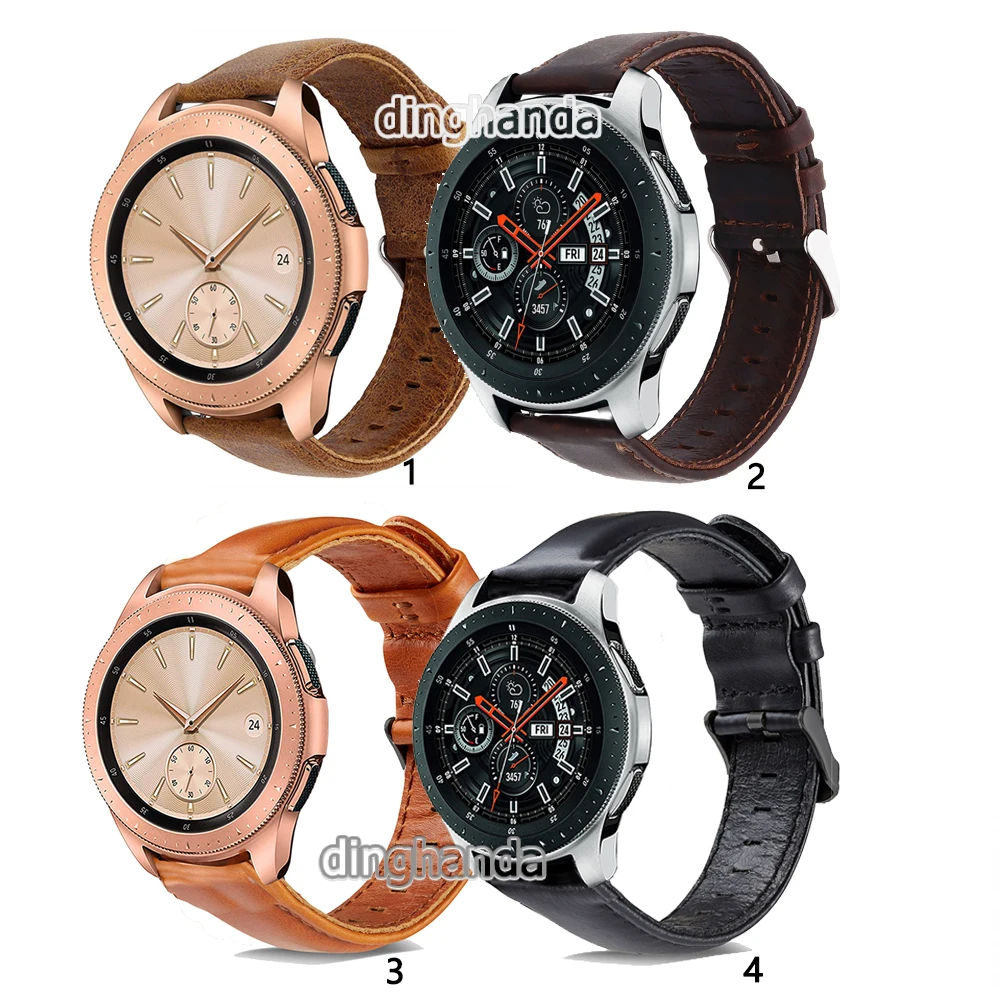 

Classic Leather Watch Band Strap for Samsung Galaxy Watch 42mm 46mm Active Gear Sport Galaxy S2 Replacement wrist bands Correa
