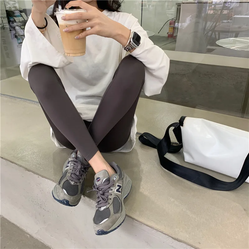 

Shark Pants Women's 2021 Spring And Summer New Skin Leggings Slimming Barbie Hip High Waist Tights For Outer Casual Wear Lady