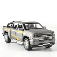132 silverado simulation car model alloy pull back children toys genuine license collection gift off road vehicle pickup suv
