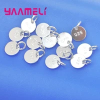 100pcs 925 tags sterling silver jewelry findings disk flat componentsjump ring for necklaces bracelets making accessories