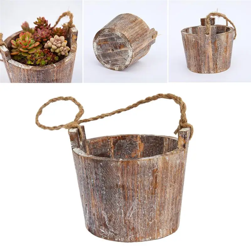 1 шт. деревянный мясистый цветочный горшок деревянные цветы суккуленты растений