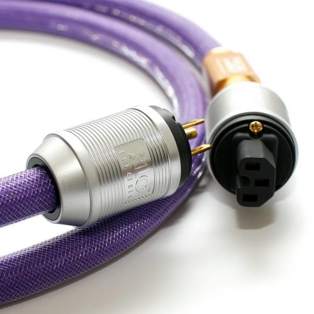 XlO Лимитированная серия позолоченный американский шнур питания переменного тока Hi Fi аудио кабель