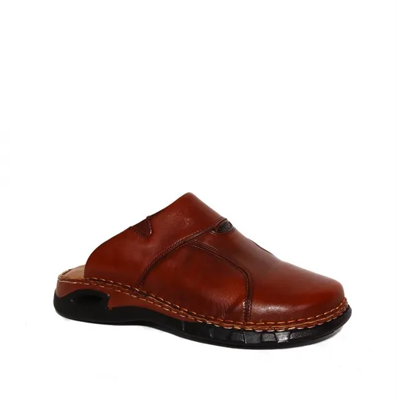 

Мужские коричневые кожаные тапочки Forelli, 40515, Сделано в Турции, тапочки, сандалии, анатомическая обувь Expert