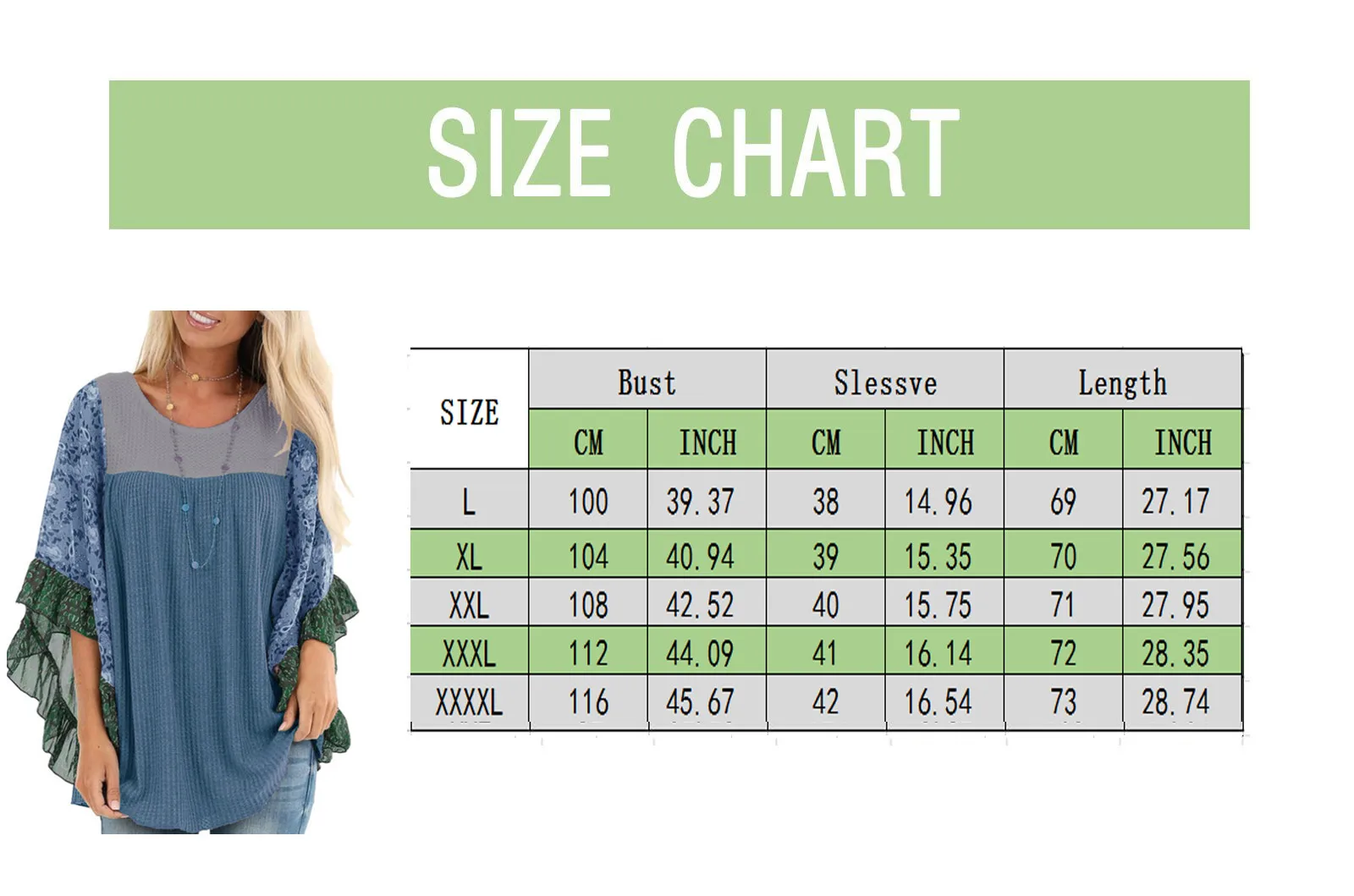 

Woman Ethnic Style T Shirt Printed Flounce Edge Long-sleeved O-neck Casual Loose Camisetas De Manga Larga Mujer Talla Grande#25