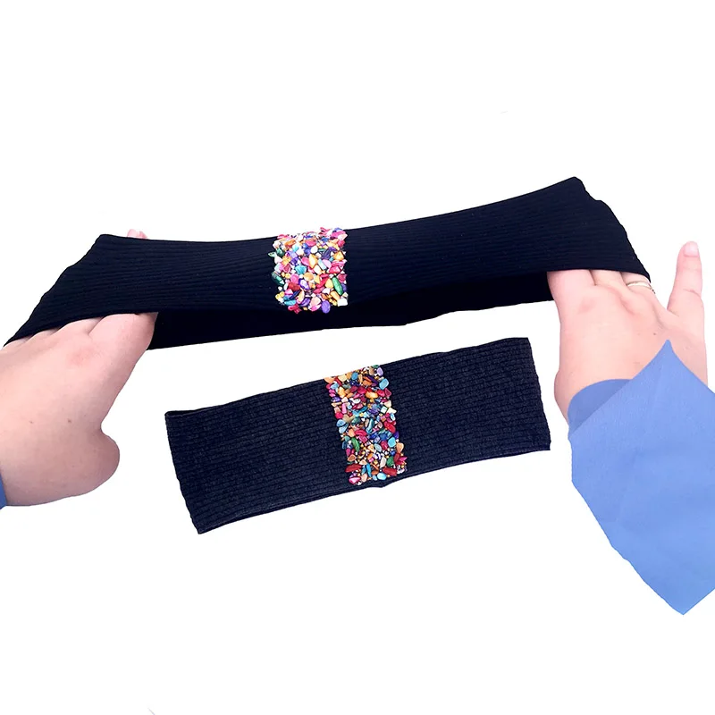 Женская яркая Регулируемая хлопковая повязка на голову мягкая эластичная