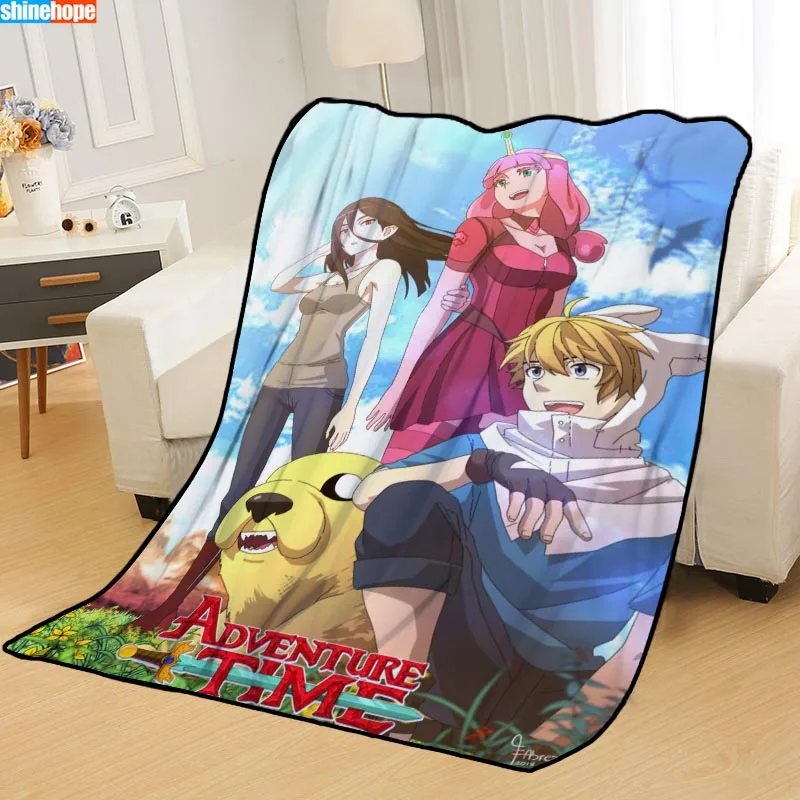 ?? カスタム冒険時間毛布ベッドスローブランケットソフトブランケット夏毛布アニメ毛布旅行毛布
