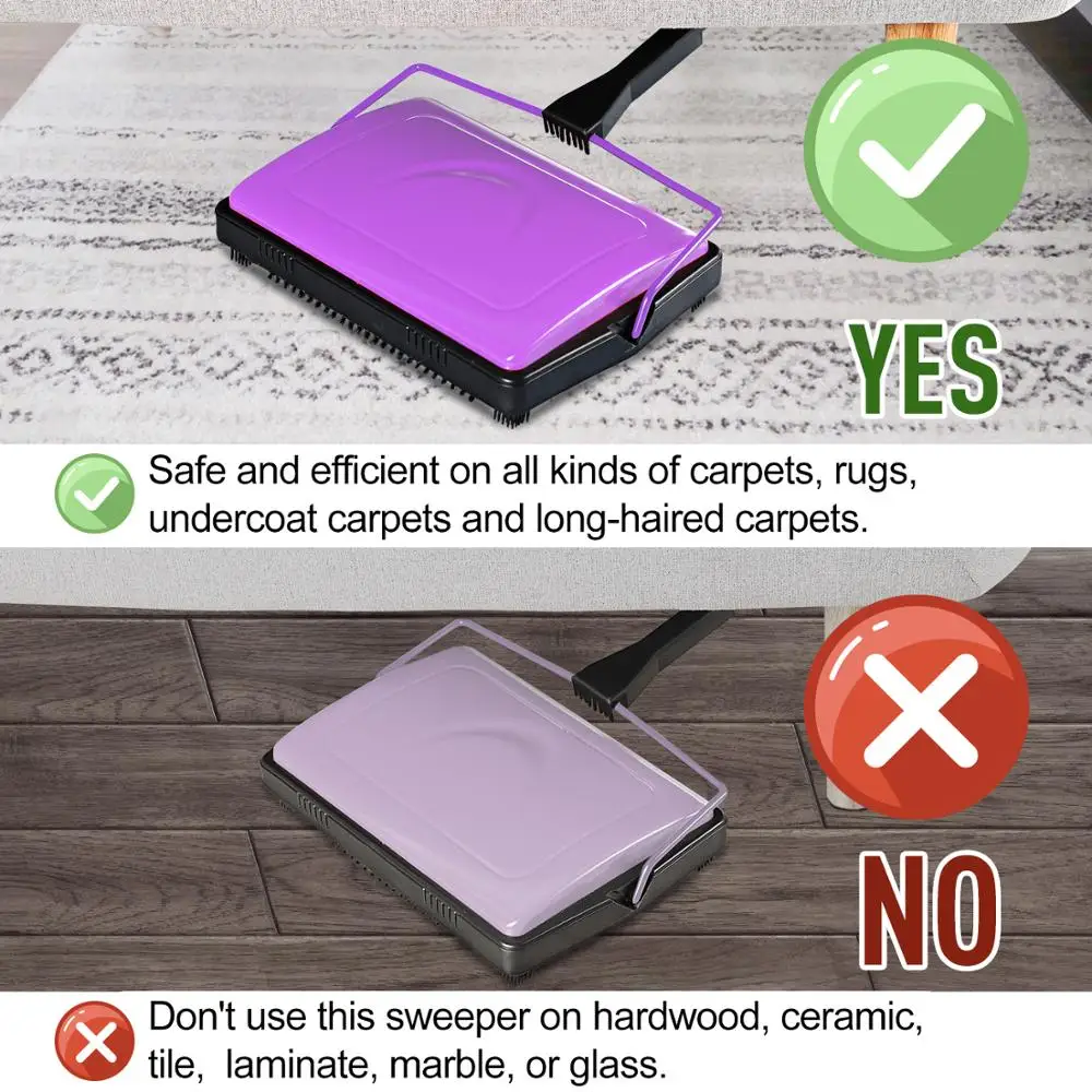 Cleanhome ковер этаж Sweeper Очиститель для Офис ковры подшерсток пыли записки Бумага