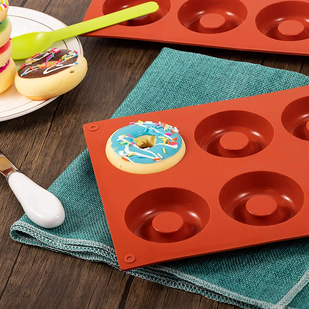 

Silicone 8 Donut Maker 3D DIY Baking Pastry Cookie Chocolate Mold Muffin Cake Mould Dessert Handmade kitchen Decorating Tools