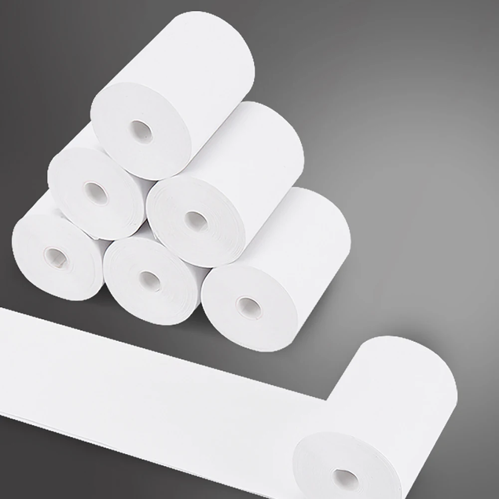 6 Pcs Thermal Paper 57 x 30 mm POS Printer Rolls Mobile Bluetooth Cash Register Rollfor Paperang & Peripage Mini | Канцтовары для