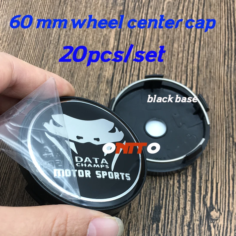 

Car Styling 60mm 2.36" 20PC Wheel Center Cap DATA CHAMPS MOTOR SPORTS Logo Decoration Rim Cap For Volvo Saab Skoda vw kia benz