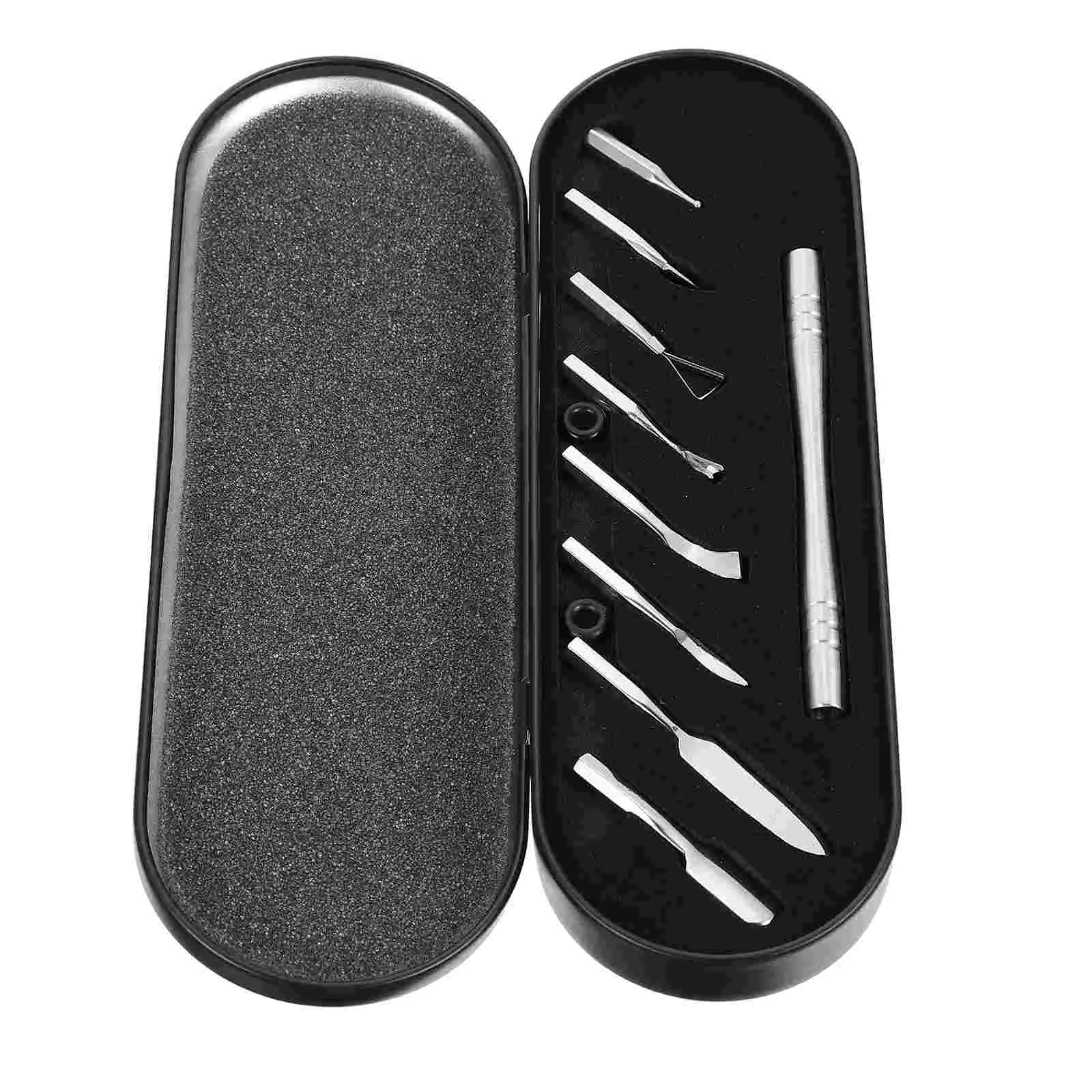 

1Set Multifunction Nail Polish Remover Creative Dead Skin Cleaner Silver Black