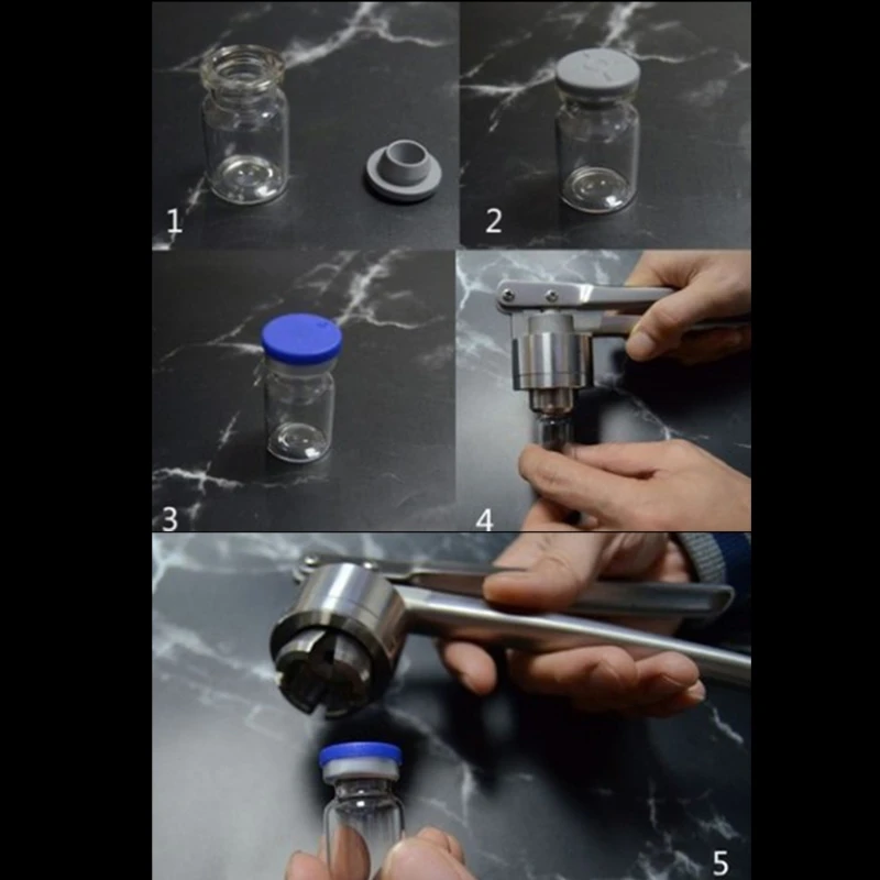 

Vial Stainless Steel Manual Hand held Capping Machine Bottle Capper Machine