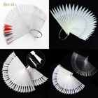 50 шт.компл., накладные ногти, прозрачный белый УФ-гель, акриловый лак для ногтей, ногтей