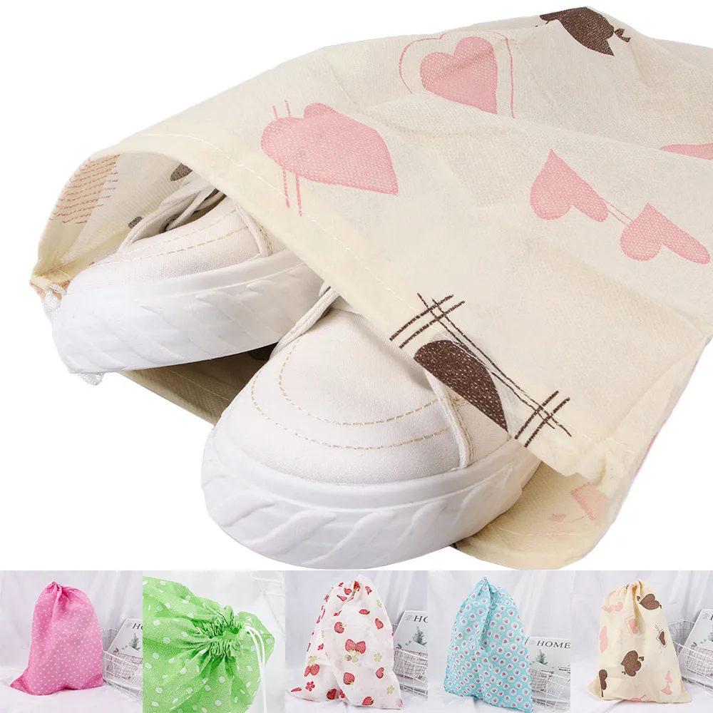 Portable Dust Proof Package Shoe Pocket Travel Storage Pouch Drawstring Clothes Socks Bags Home Supplies 1Pc | Дом и сад