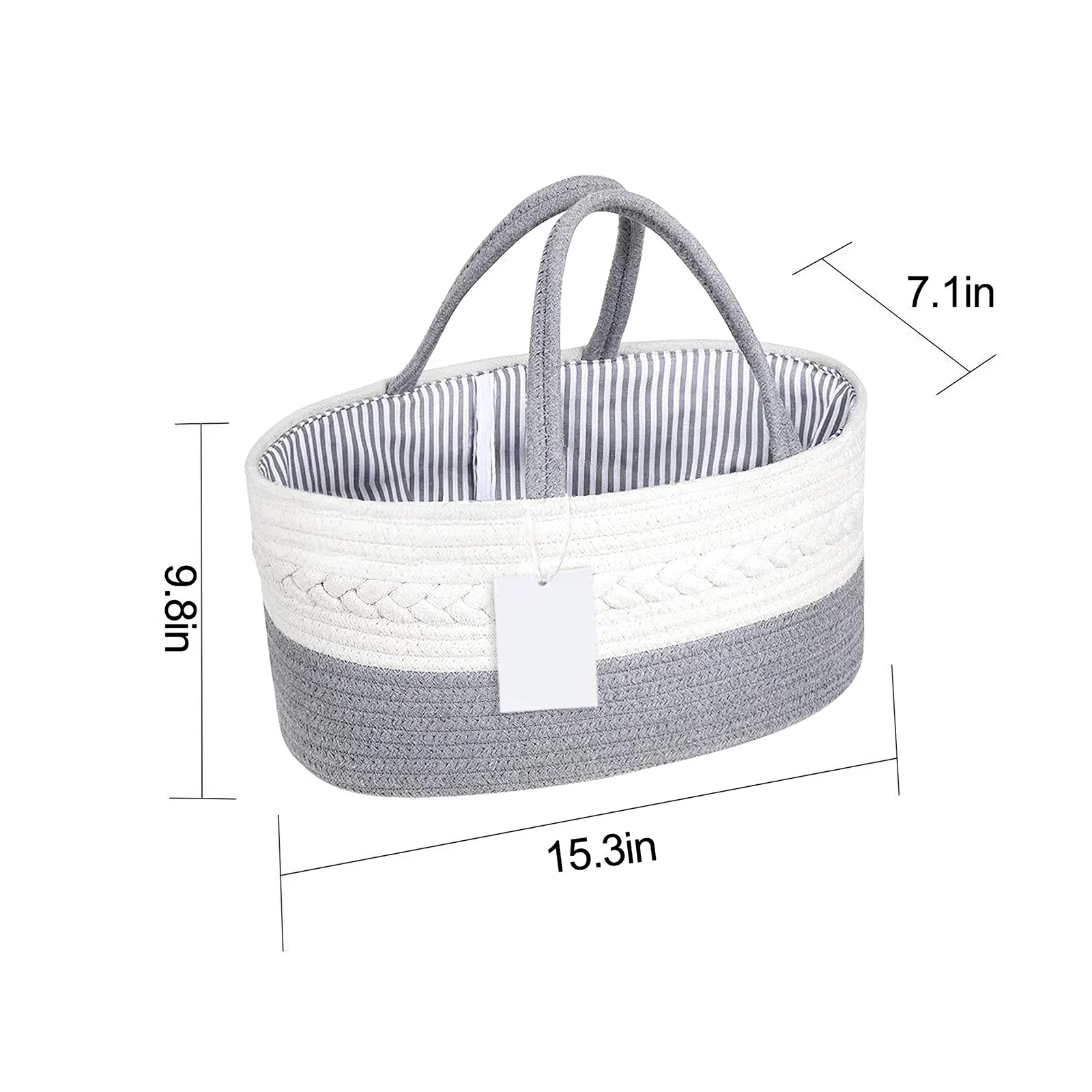 

Infant Room Diaper Nappy Basket Baby Diaper Nursery Storage Box Diaper Storage Baskets For Wet Wipes Toy Organizer Nappy Bin