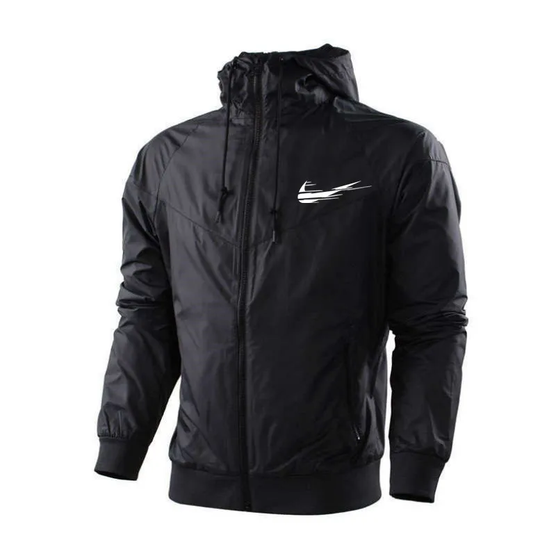 

Men's 2021 new zipper spring and summer jacket sports windbreaker stitching color sports men's jacket