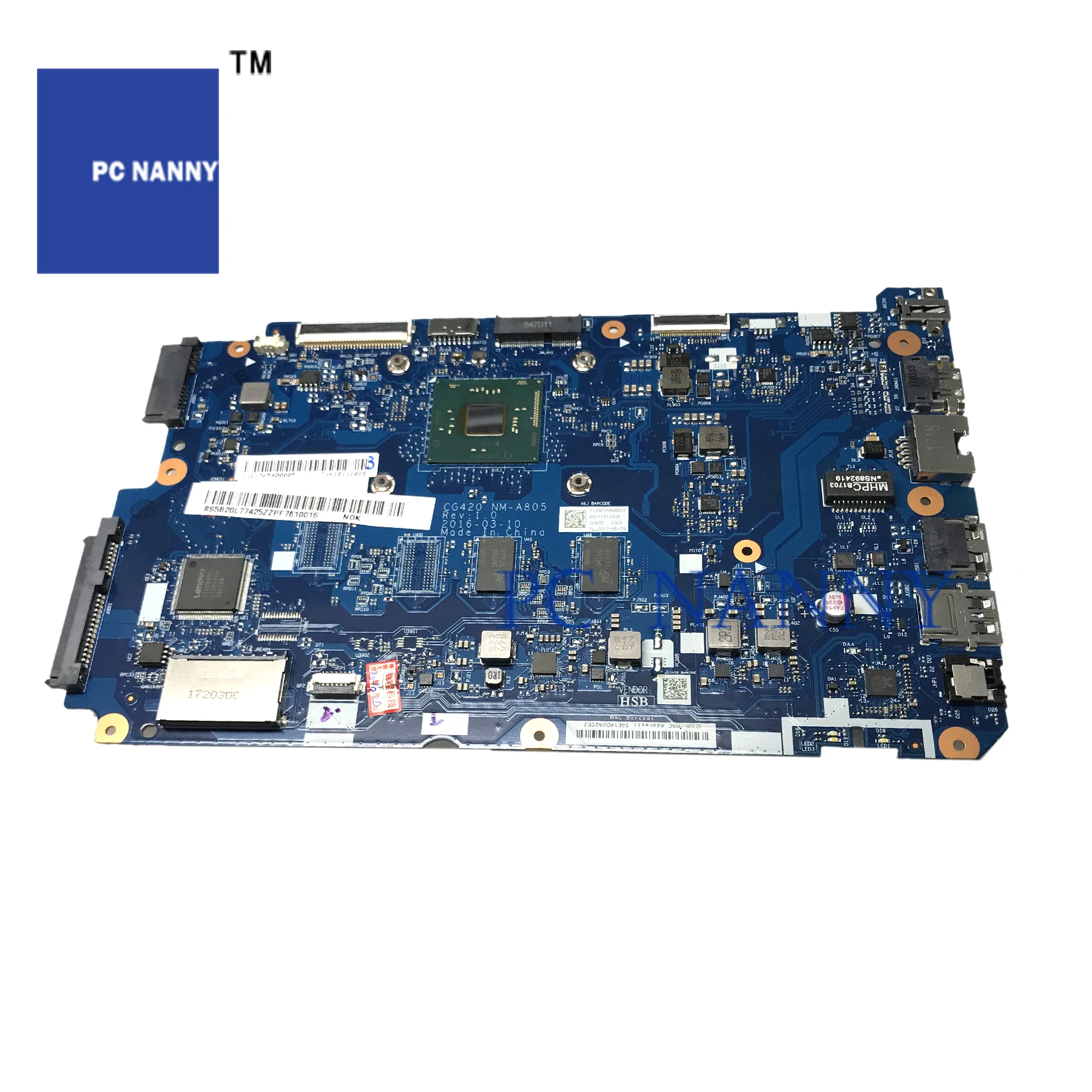 Материнская плата PANANNY CG420 для ноутбука lenovo IdeaPad 110 14IBR SR2KN N3060 1 6 ГГц 2G RAM DDR3