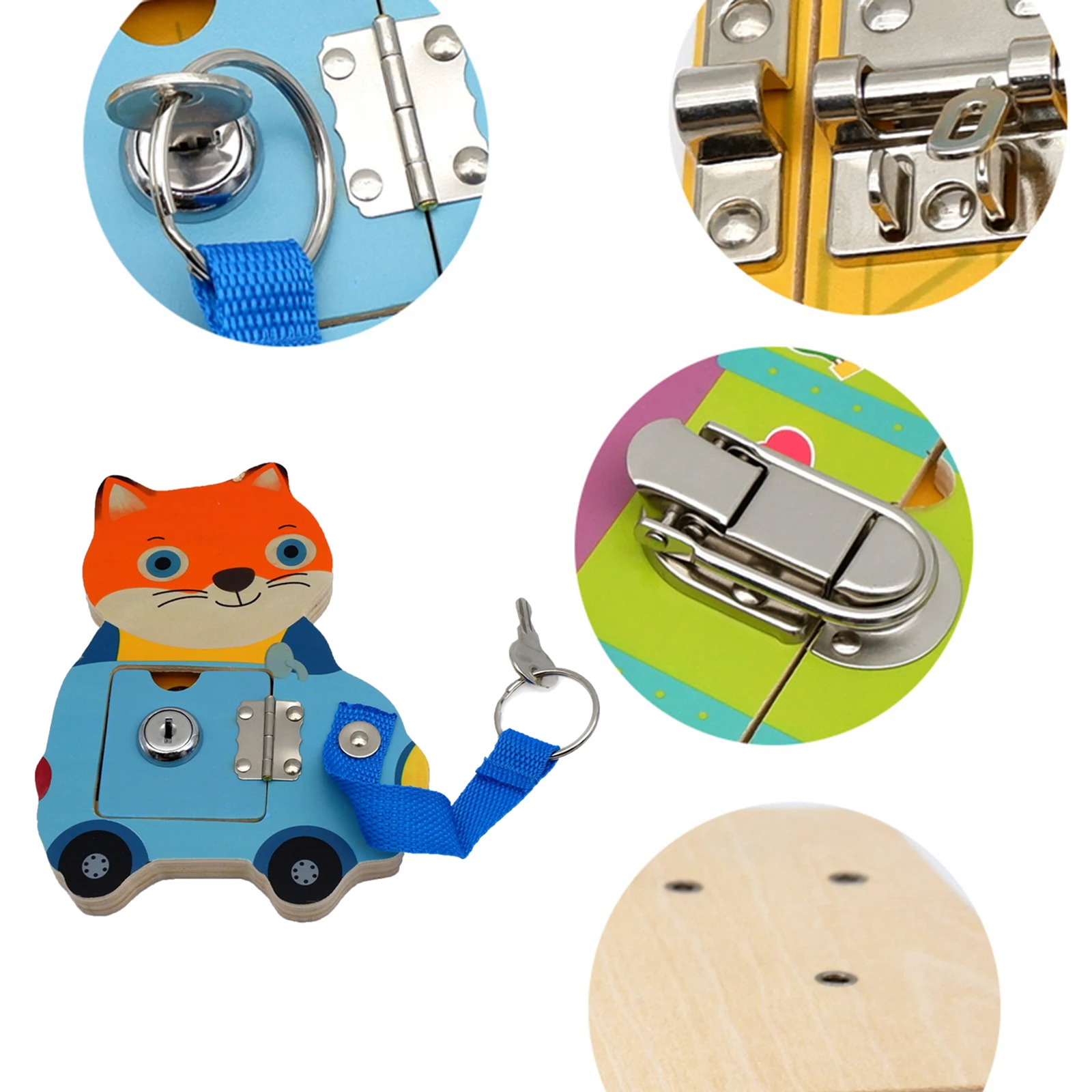 Малыш заняты доска деревянная Пасхальная корзинка Сенсорное воспитание