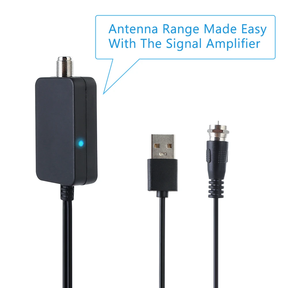 Усилитель сигнала тюнер приемник антенна ТВ HD спутниковый кабель цифровой