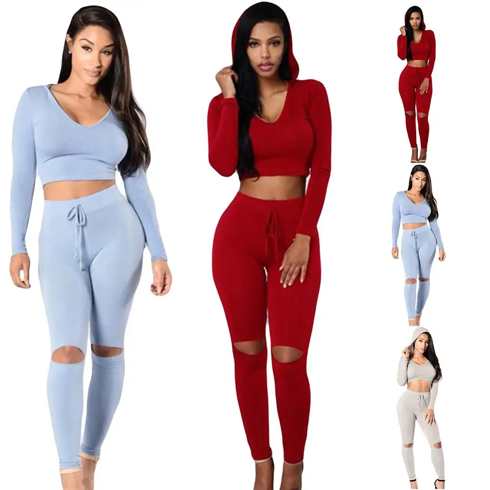 Спортивные женские спортивные костюмы однотонные облегающие укороченные