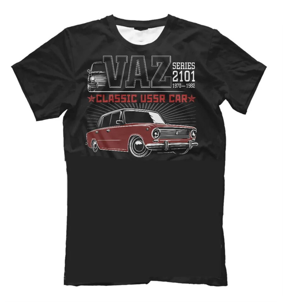 

Ваз 2101 Классическая Автомобильная футболка Ussr Ваз Лада Жигули лучшая автомобильная футболка большого размера