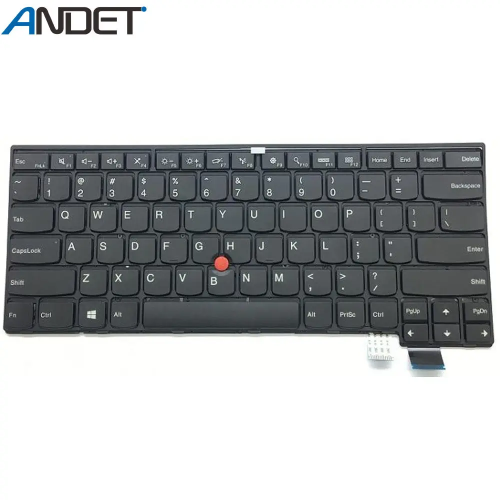 

Новая Оригинальная английская клавиатура без подсветки для Lenovo Thinkpad T460S T470S 00PA411