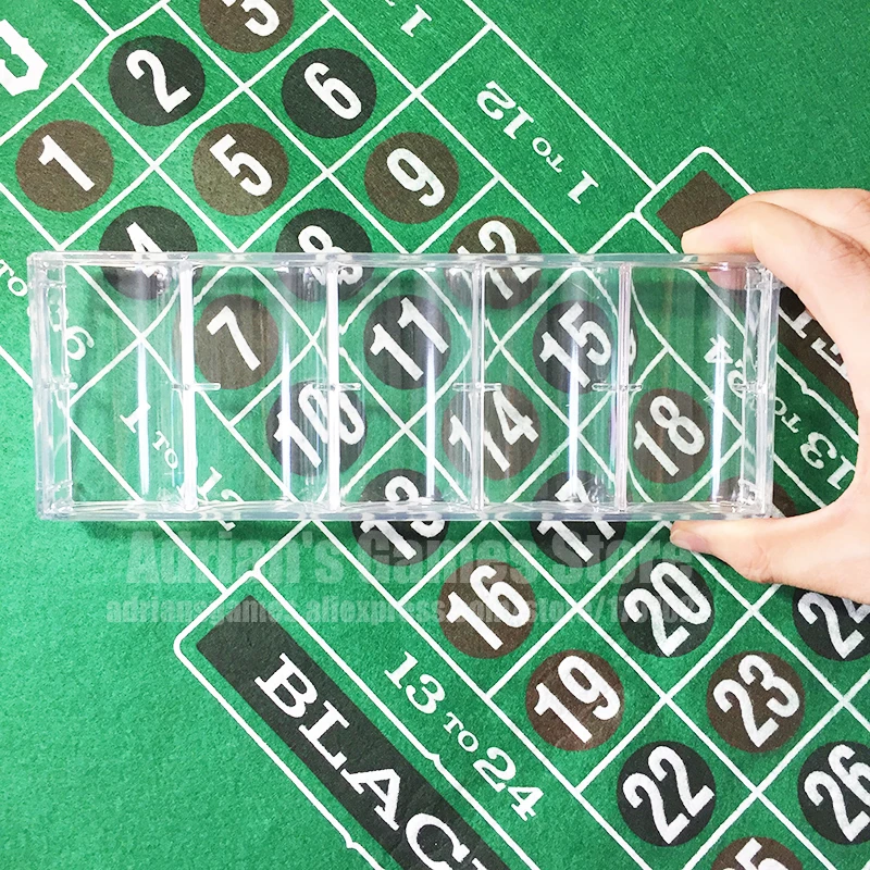 100шт емкость фишки для покера ящик набор акрил чемодан Poker Chips Case/Box|poker maleta|poker chip