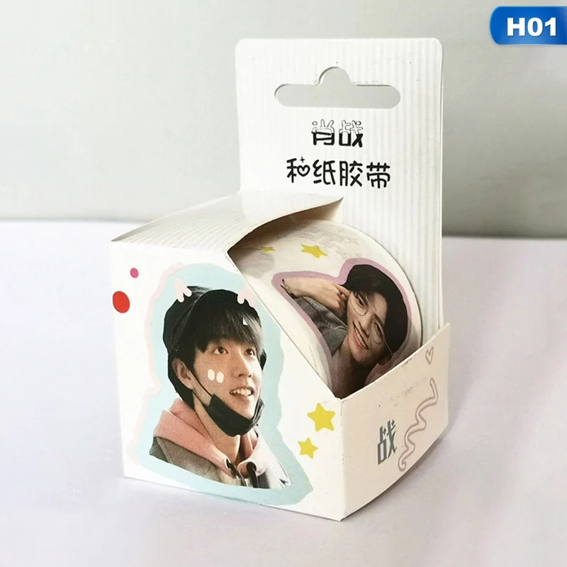 

1 Pc Chen Qing Ling Washi Tape Adhesive Tape Xiao Zhan Wang Yibo Figure Masking Tape Scrapbooking Stickers Label