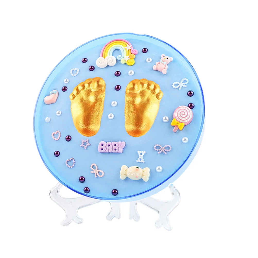 

1 комплект, Детская коробка для запоминания, чернильная Подушечка для ручной печати, подарок для будущей мамы «сделай сам»