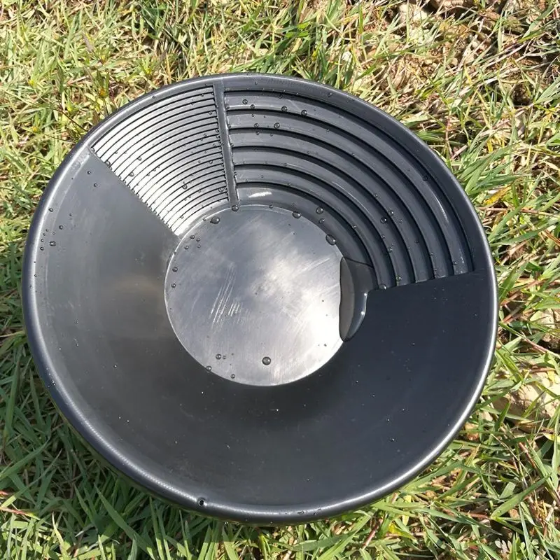 

Plastic Gold Basin Nugget Mining Pan Dual Riffle Dredging Prospecting River Tool