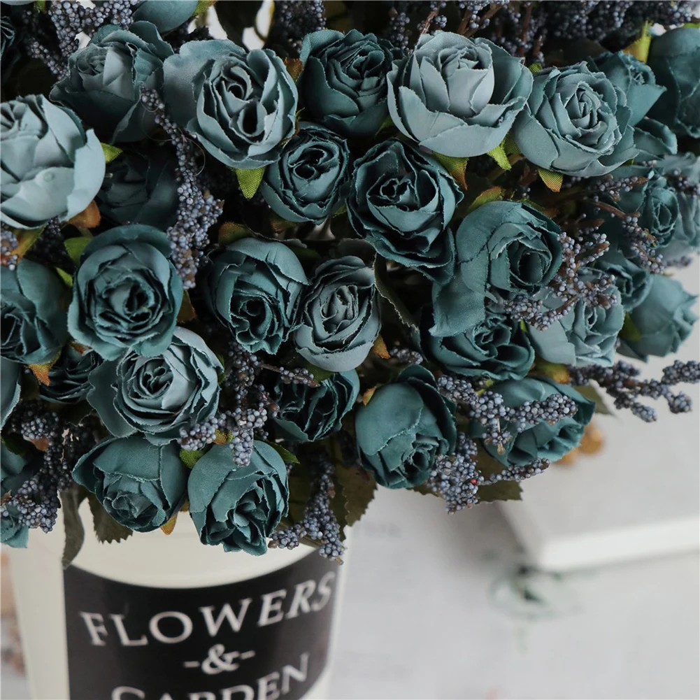 

1Pc Artificial Rose Flower Garden DIY Wedding Party Desktop Furniture Decoration Party Decor home wedding decoration fake flower