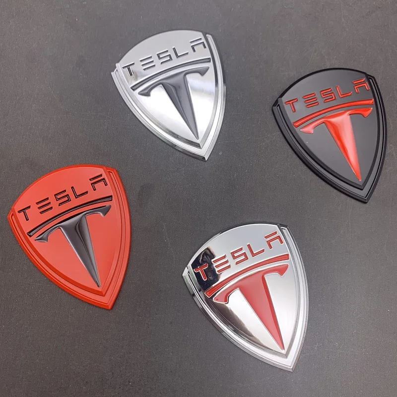 Металлический 3D стикер для тюнинга автомобиля Tesla Model 3 S X наклейки с логотипом на