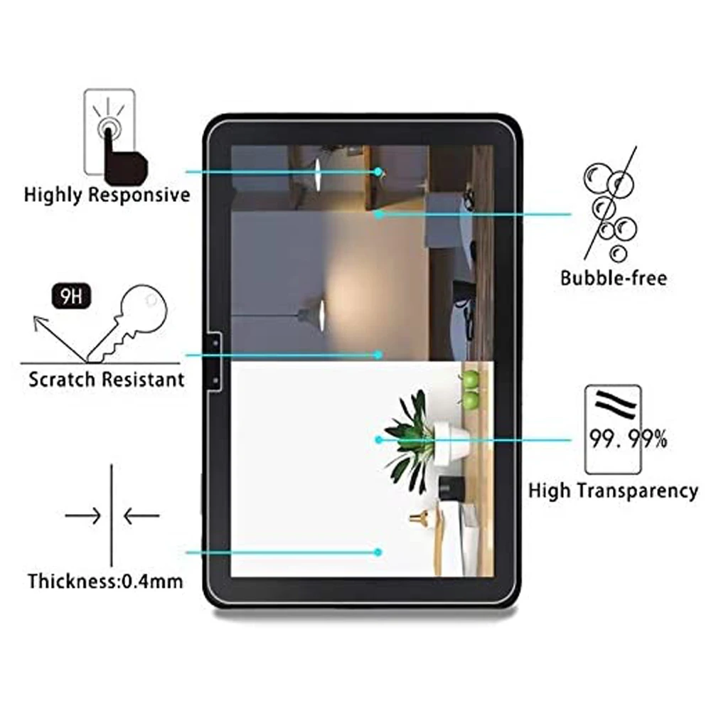 9H Tempered Glass Screen Protector For Samsung Galaxy Tab Advanced 2 10.1 Inch SM-T583 Anti Fingerprint HD Clear Protective Film |