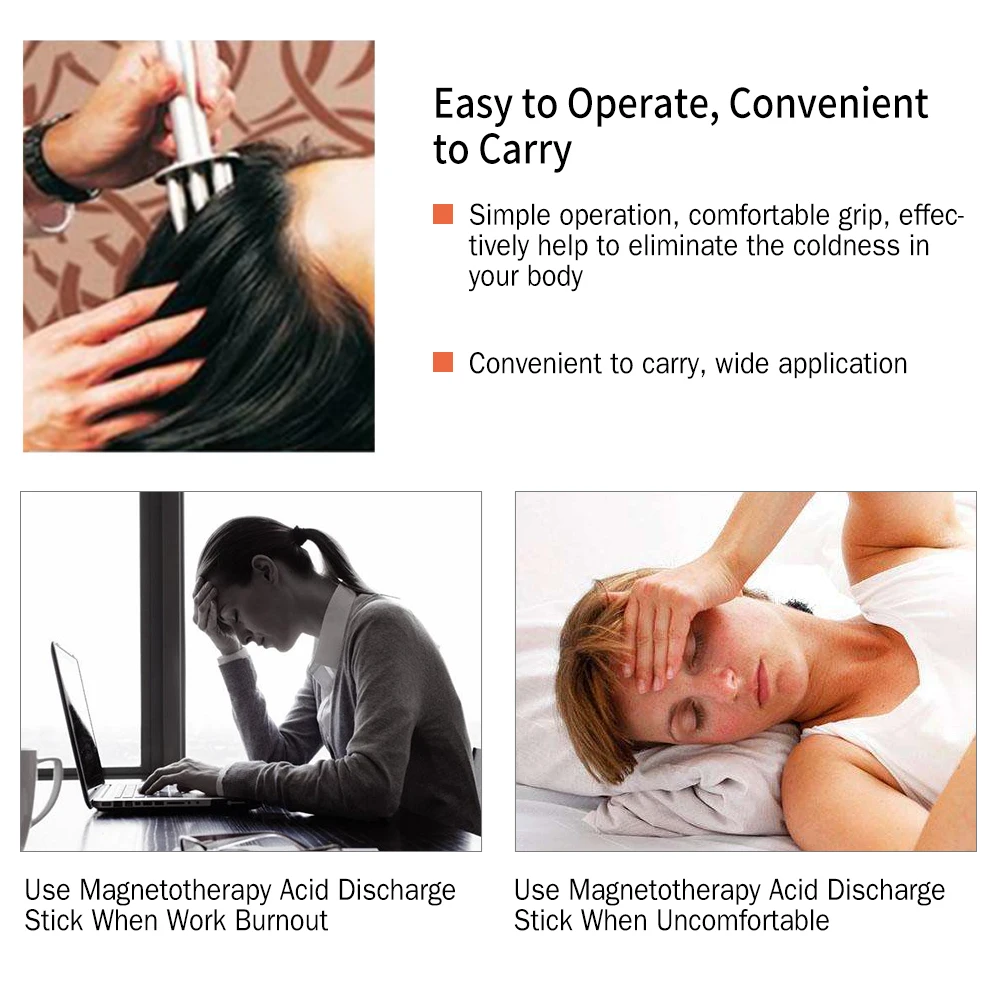 Три вилки магнитотерапевтическая кислотная ручка для разрядки меридиановый