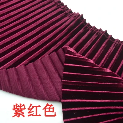 purplish red Pleuche гофрированные кружевные обрезные оборки кружева с обеих сторон и бархатные кружевные аксессуары для одежды - Цвет: purplish red