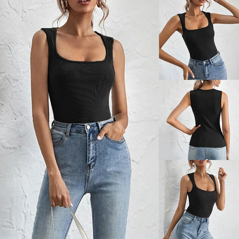 

Women's U-Neck Vest Summer Slim Casual Camisole