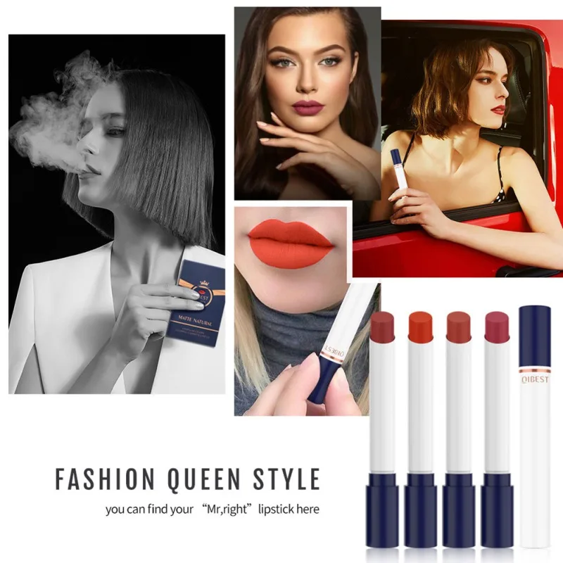 Высокое качество 4 шт. матовая губная помада набор Пигмент губ Макияж трубка