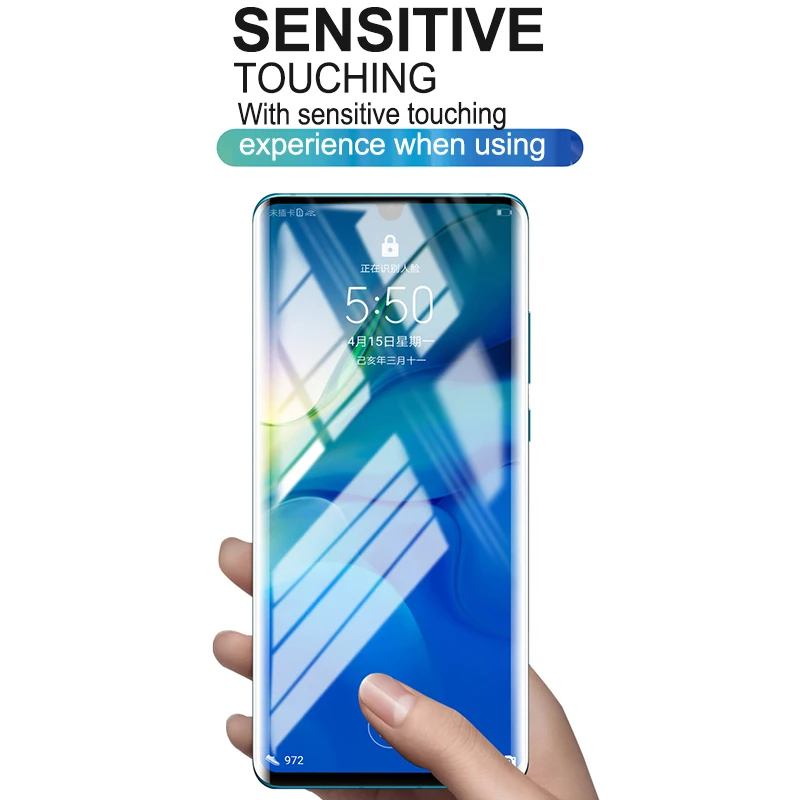 BoeYink УФ Полный Клей протектор экрана из закаленного стекла для Huawei Mate 30 Pro 5G 21D UV