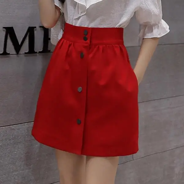 Юбки трапециевидной формы с высокой талией для женщин элегантные офисные