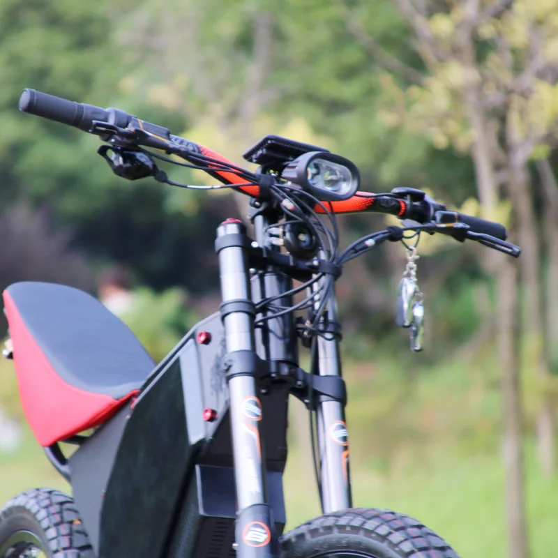 Высокомощный электровелосипед 5000 Вт с двойной подвеской большой радиус действия