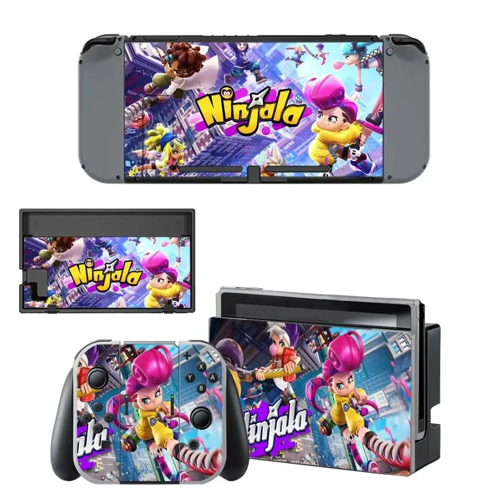 Наклейки Nintendo switch Skin Ninjala Switch наклейки для консоли Joy-con Controller Dock Skins | Электроника