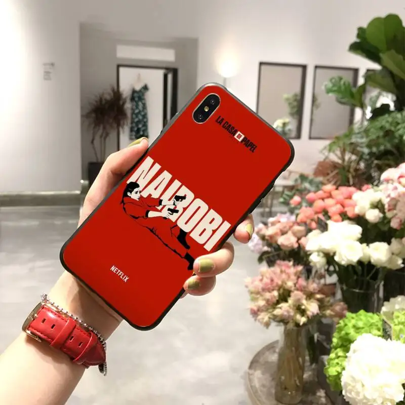 

Spain TV Money Heist House Paper La Casa de pape Phone Case for iPhone 11 pro XS MAX 8 7 6 6S Plus X 5S SE XR nairobi Back cover