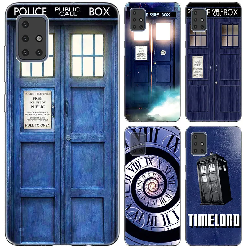 Из ТПУ с принтом &quotТардис (коробка сериала&quot Доктор Кто &quotчехол для Samsung