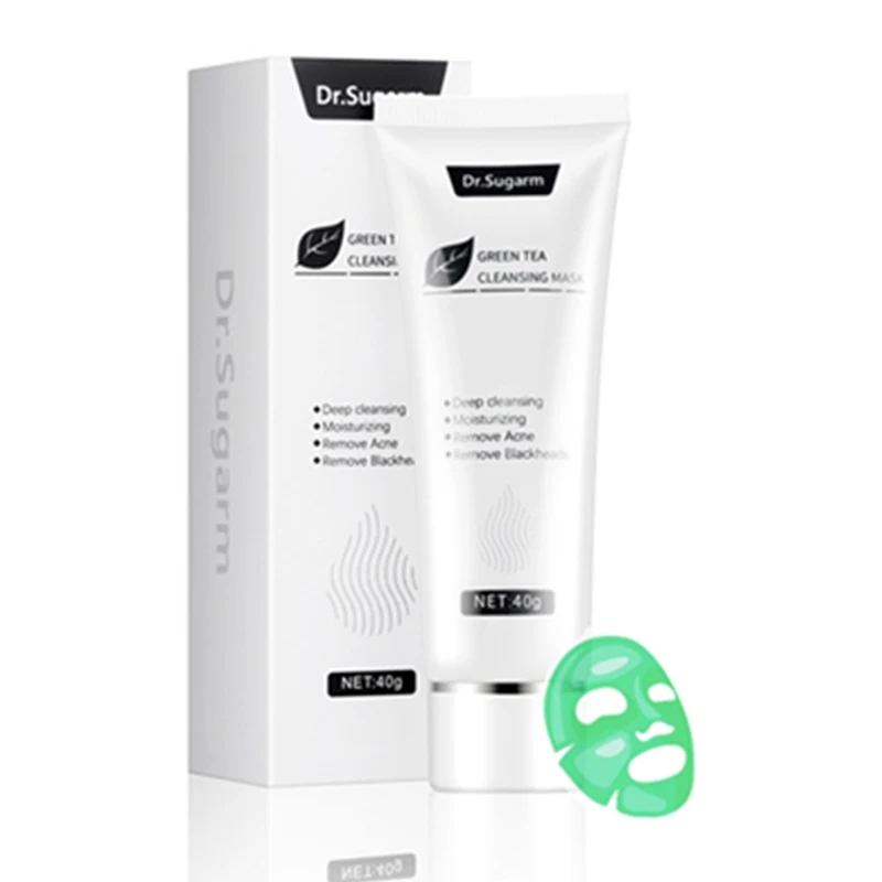40 г Зелёный чай для удаления черных точек маска удалите угри на носу глубокого