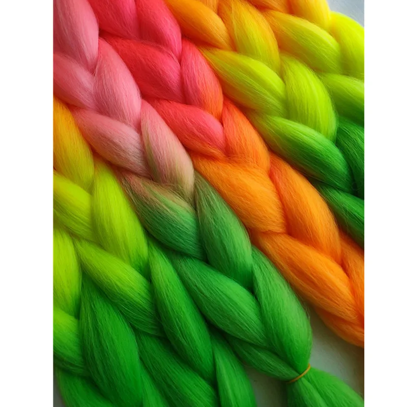 Pervado волосы 1 шт. 24 &quot100 г/шт. Ombre Джамбо косички для наращивания волос